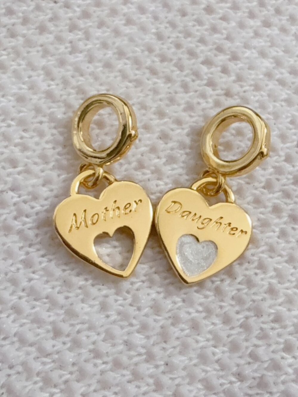 Mother & Daughter Gold Plated Charm For Pandora Bracelet